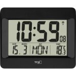 Tfa dostmann - 60. 4519. 01 radiopilot�(e) horloge murale 215 mm x 26 mm x 160 mm noir grand �cran