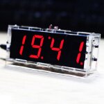 Horloge num�rique led � quatre chiffres � monter soi - m�me, kit de soudure �lectronique, avec affichage ...