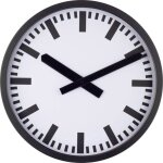 Eurotime - horloge radiopilote 59540 - 05 35 cm x 35 mm x 5 cm noir (mat) radiopilot(e) 1 pc(s)