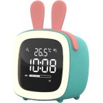 Horloge - r�veil pour enfants - entra�neur de sommeil avec dessin anim� led pour gar�ons, horloge d'entra�neme ...