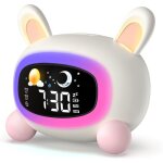 Horloge - r�veil pour enfants - entra�neur de sommeil et veilleuse, 7 musiques, 5 lumi�res � couleurs ...