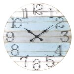 Aubry gaspard - horloge ronde en bois marine