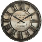 Horloge  poser vintage marron d20cm atmosphera crateur d'intrieur