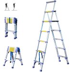 [jamais utilis] escabeau 7 marches telescopique extendact6, echelle telescopique 2m + 1. 7m, escabeau ...