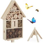 Htel  insectes sur pied, maison  insectes, abeilles refuge, nid cabane jardin hxlxp: 140x47x47cm, ...