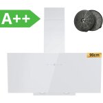 Firegas - hotte aspirante 90 cm - recirculation et vacuation - 580 m / h - 9 vitesses - cc170 filtre ...