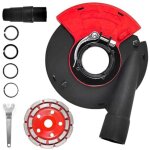 Hotte d'aspiration professionnelle pour meuleuses d'angle de 125 mm - aspiration et collecte des poussires, ...