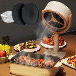 Hotte de bureau, mini hotte de cuisine avec 2 vitesses ventilateur d'extraction faible niveau extracteur ...