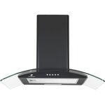 Hotte d�corative - continental edison - ceh60gb2 - classe a - 60 x 47 x 50, 84 cm - noir / verre