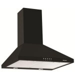 Hotte d�corative murale 60cm 569m3 / h noir - glem gas - ghp650bk