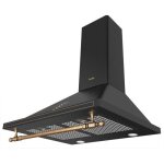 Hotte murale décorative rétro - amica - okc6212ra - 76 / 104 x 60 x 50 cm - noir Hotte murale décorative rétro - amica - okc6212ra - 76 / 104 x 60 x 50 cm - noir