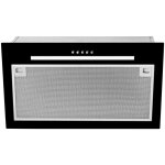Hotte murale int�grable 550mm ? aspiration 388 m� / h ? 3 vitesses ? niveau sonore 51 - 69 db ? �clairage ...