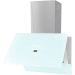 Hotte verre tremp� blanc 600 mm