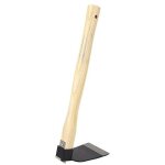 Houe � main avec manche en bois, houe de jardin pour creuser, couper l'herbe, faucille pour la plantation ...