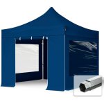 House of tents - toolport 3x3 m tente pliante professional avec c�t�s (dont 2 panoramiques), alu, bleu ...