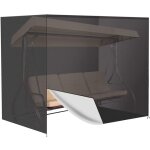 Housse de balancelle de jardin 3 places 220x125x170cm imperm�able oxford b�che de balancelle anti - uv ...