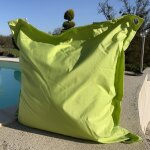 Housse pour big coussin vert clair 140x140 cm