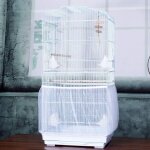 Housse pour cage oiseaux maille couverture protection cage oiseaux perruches canaris attrape graine, ...