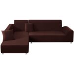 Housse de canap� d'angle 3 places + 3 places lot de 2 housse de canap� �lastique en forme de l (180 - ...