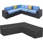 Housse de canap d'angle de jardin shining house, housse de protection impermable et anti - poussire ...