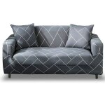 Housse canape extensible 3 places avec accoudoirs housse de canap� elastique couvre canap� universelle ...