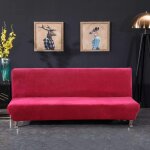 Housse housse canape lit extensible anti - taches housse bz housse de canap� sans bras vin rouge