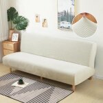 Housse de canap� - lit extensible pour futon 2 / 3 places amovible et anti - poussi�re en tissu polaire ...
