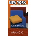 Housse de canap� new york orange - tissu extensible c�tel� anti - boulochage - fabriqu� en italie 2 places ...