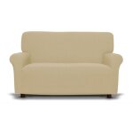 Housse de canap en noisette new york stretch melange, anti - rayures, pour canaps avec accoudoirs, ...