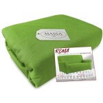 Housse de canap� universelle �lastiqu�e et r�sistante aux taches roma vert 2 places de cm. 110 � 170