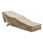 Housse chaise longue transat l 205 x l 70 x h 60 cm beige