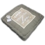 Housse de chaise maison et jardin futon paris maison est o� l'amour cm. 45x45