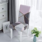 Housse de chaise de salle � manger patchwork imprim� housse de chaise housse de chaise extensible lavable ...