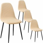 Vurahome - housse de chaise de salle � manger scandinaves housse de chaise extensible jacquard couverture ...