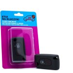 Housse de clé en silicone noir pour citroën peugeot Housse de clé en silicone noir pour citroën peugeot