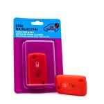 Housse de clé en silicone rouge pour citroën peugeot Housse de clé en silicone rouge pour citroën peugeot