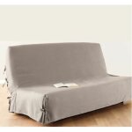 Atmosphera - housse pour clic - clac à nouettes olive - 140 x 200 cm - 200 x 140 - couleur lin Atmosphera - housse pour clic - clac à nouettes olive - 140 x 200 cm - 200 x 140 - couleur lin