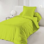 Housse de couette anis 140 x 200 cm / 100% coton / 57 fils / cm� pour lit 1 place