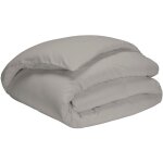 Terre de nuit - housse de couette gris mastic 100% coton 140x200 cm Terre de nuit - housse de couette gris mastic 100% coton 140x200 cm