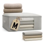 Housse de couette pour sac de rangement sous - vtements gris doux m