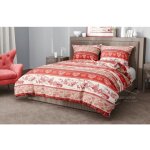 Housse de couette tyrolienne benot au sol avec c?urs et baies de cerf en microfibre souple cm. 155x200 ...