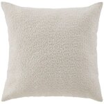 Housse de coussin bouclette ecru 45x45 cm