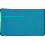 Housse de coussin en coton et chanvre bleu 30x50 cm