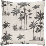Les tendances - housse de coussin palm en jacquard - 40x40 cm - atmosphera cr�ateur d'int�rieur
