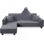 Housse �paisse pour canap� 1, 2, 3 ou 4 places, housse extensible en forme de l pour canap� d'angle, ...