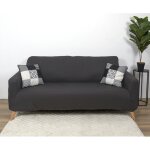 Housse extensible canape trois places gris