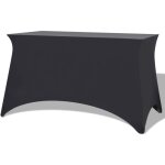Housses extensibles pour table 2 pcs 120x60, 5x74 cm anthracite