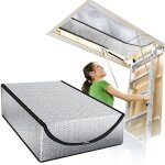 Housse isolante pour trappe de grenier 25 � 54 � 11 pouces ? protection zipp�e pour �chelle de grenier, ...