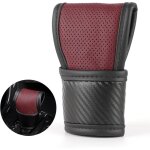 Housse de levier de vitesse de voiture en cuir couverture de pommeau couvre levier vitesse manette protection ...