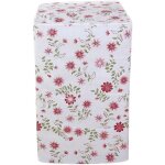 Housse de machine  laver impermable  l'eau motif de fleurs rouges anti - poussire style b